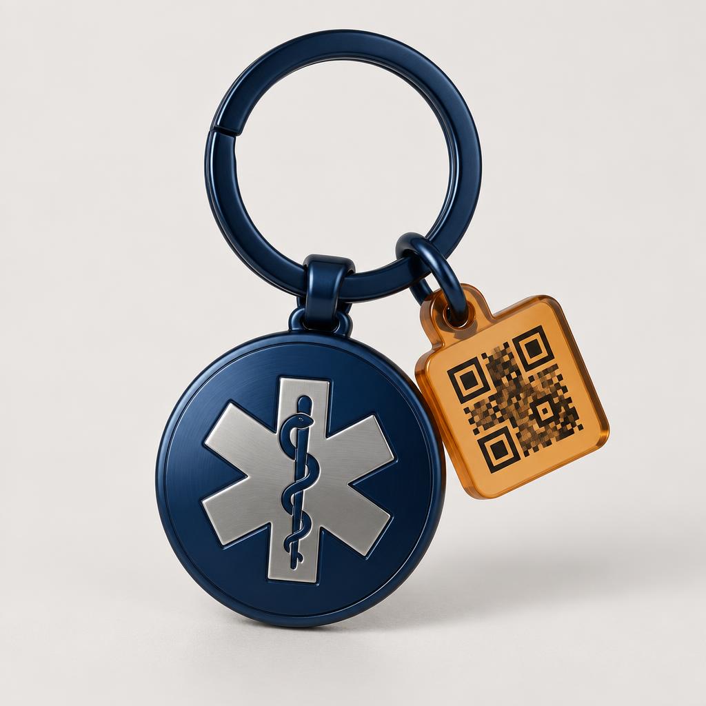Llavero médico Ámbar ID